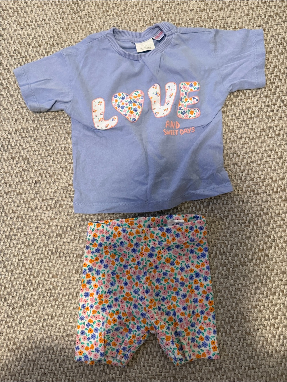 Zara baby girl short set 1.5 years